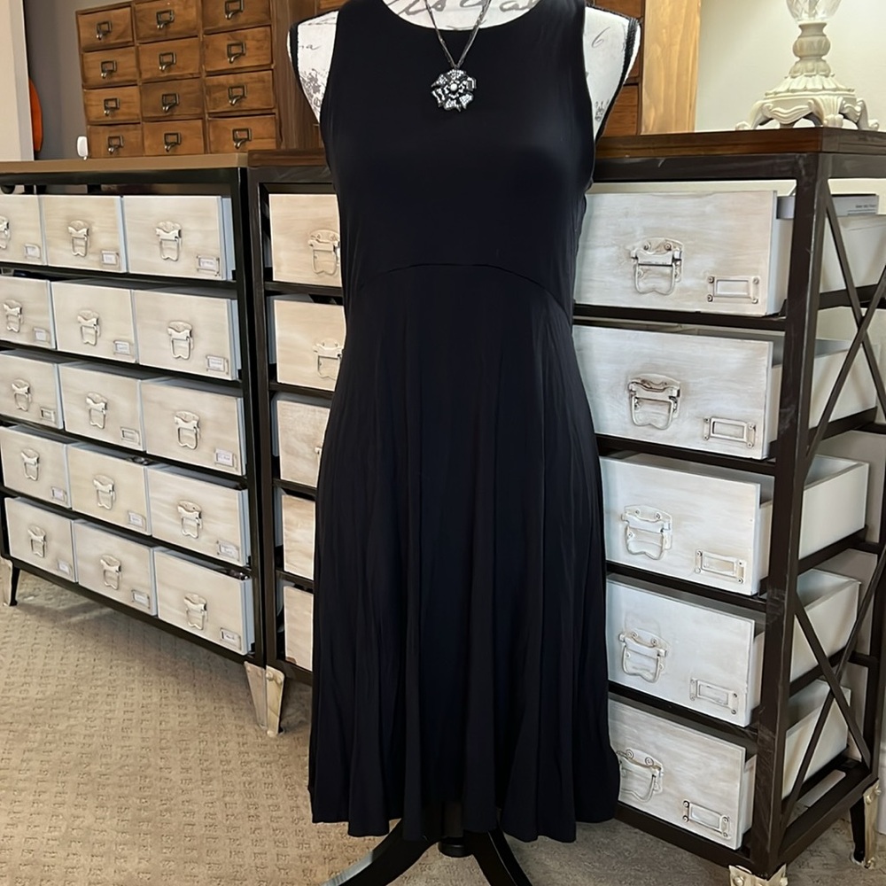 Athleta High Neck Black Tank Dress